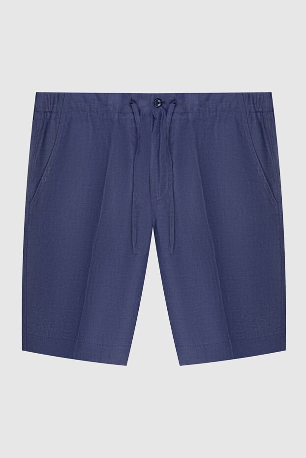 Loro Piana шорты изо льна фиолетовые мужские 173461 - фото 1