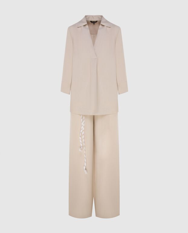 Loro Piana beige linen knitted suit for women 173463 - photo 1