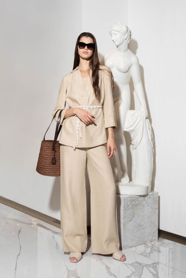 Loro Piana beige linen knitted suit for women 173463 - photo 2