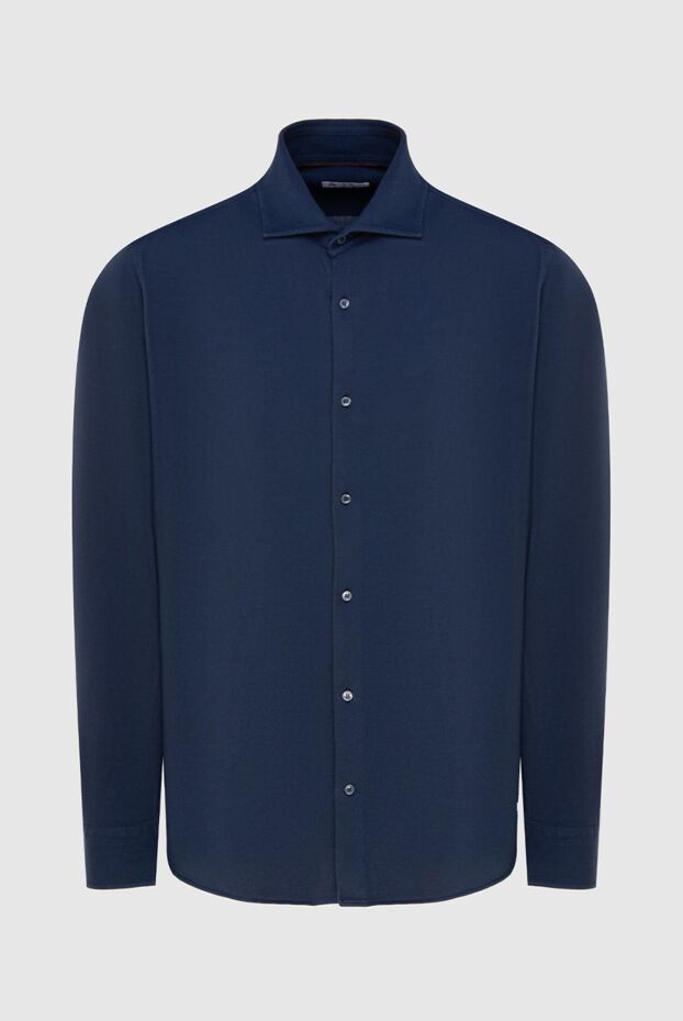 Loro Piana men's shirt made of premium indigo cotton with a refined texture 173467 - photo 1