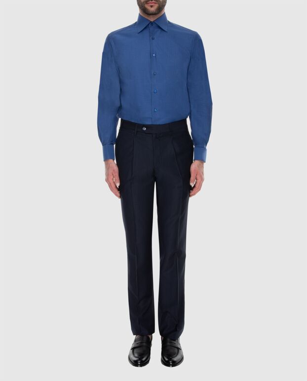 Stefano Ricci classic men's blue basic pants 173508 - photo 2