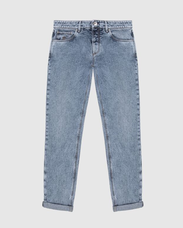 Brunello Cucinelli мужские джинсы светло-голубого денима с эффектом stone washed
173585 - фото 1