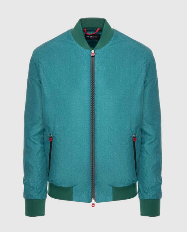 Kiton ерлерге арналған жасыл полиэфирден жасалған күрте 173596 - фото 1