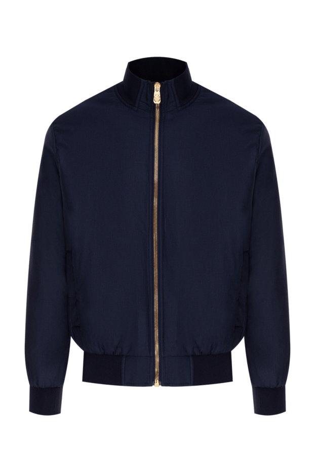 Billionaire blue bomber jacket with a stand-up collar men's 173689 - photo 1