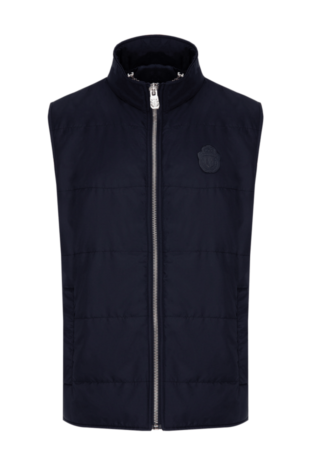 Billionaire men's blue vest with logo patch 173691 - photo 1