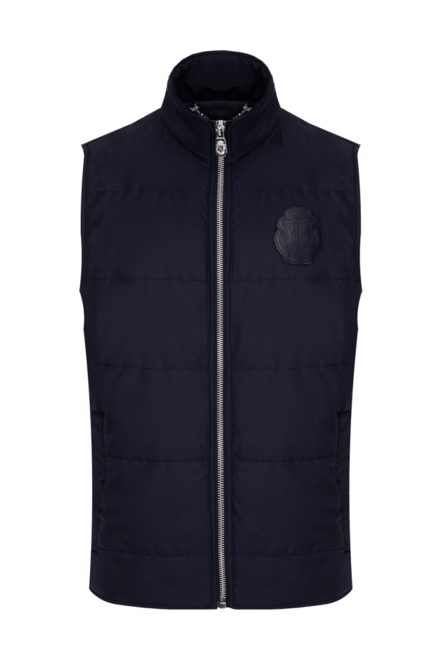 Billionaire men's blue vest with logo and pockets 173692 - photo 1