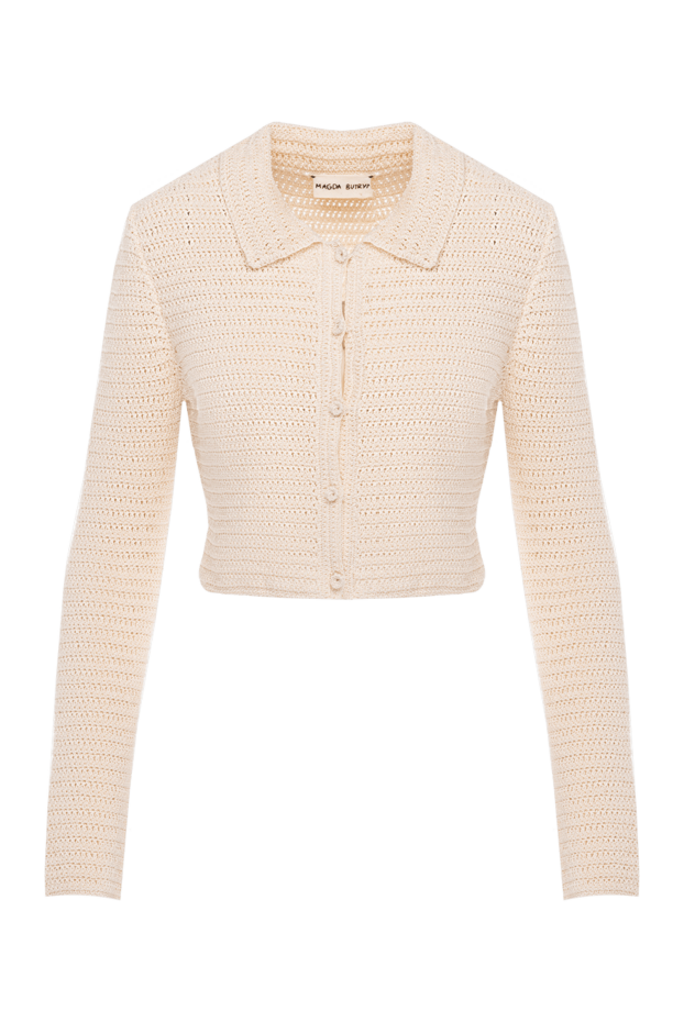 Magda Butrym crocheted cropped jacket beige for women 173707 - photo 1