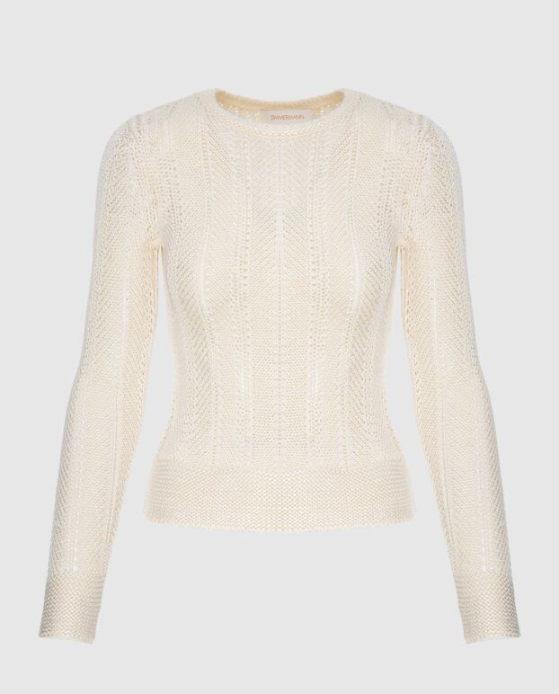 Zimmermann women's beige jumper in textured knit 173804 - photo 1