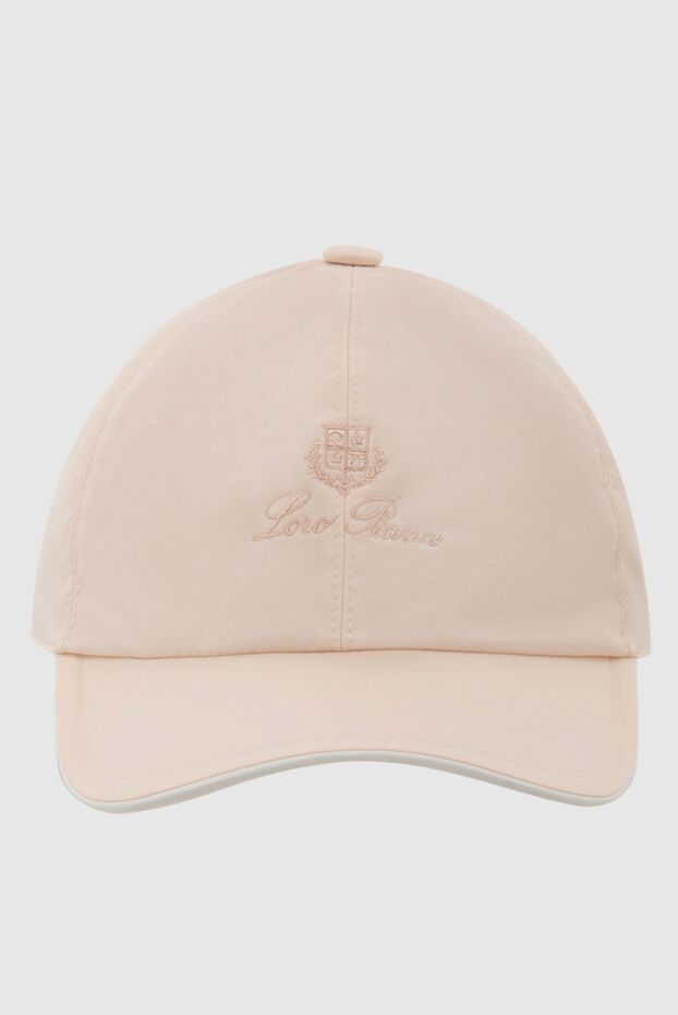 Loro Piana әйелдерге арналған логотипі бар қызғылт қалпақ 173981 - фото 1