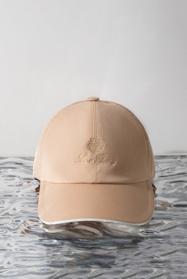 Loro Piana ерлерге арналған логотипі бар бежевый қалпақ 173982 - фото 2