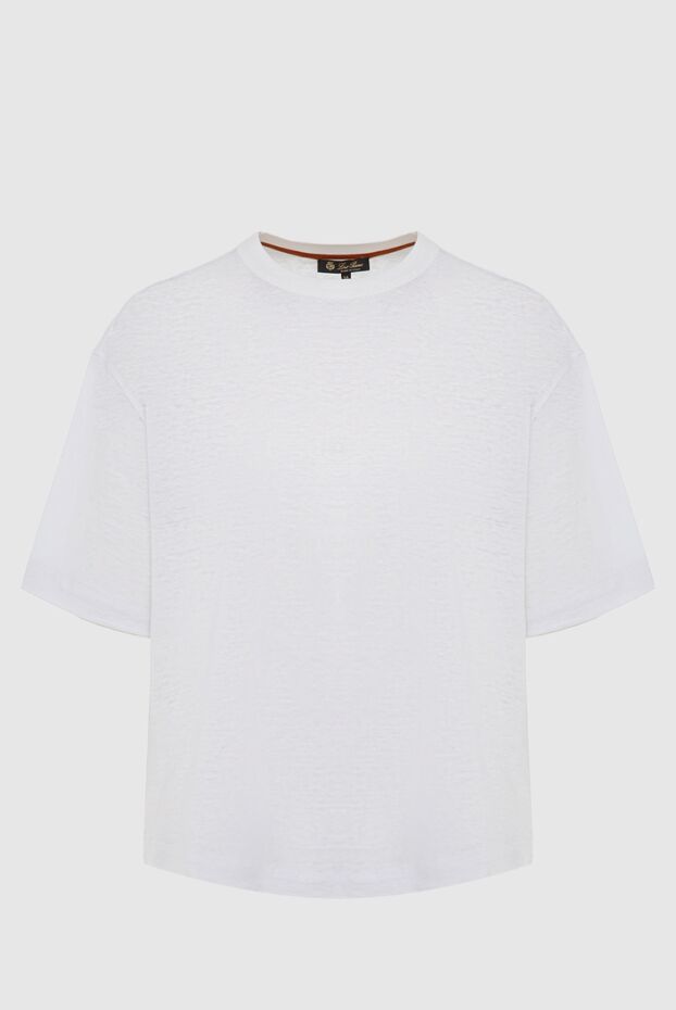 Loro Piana women's white cotton basic t-shirt 173989 - photo 1