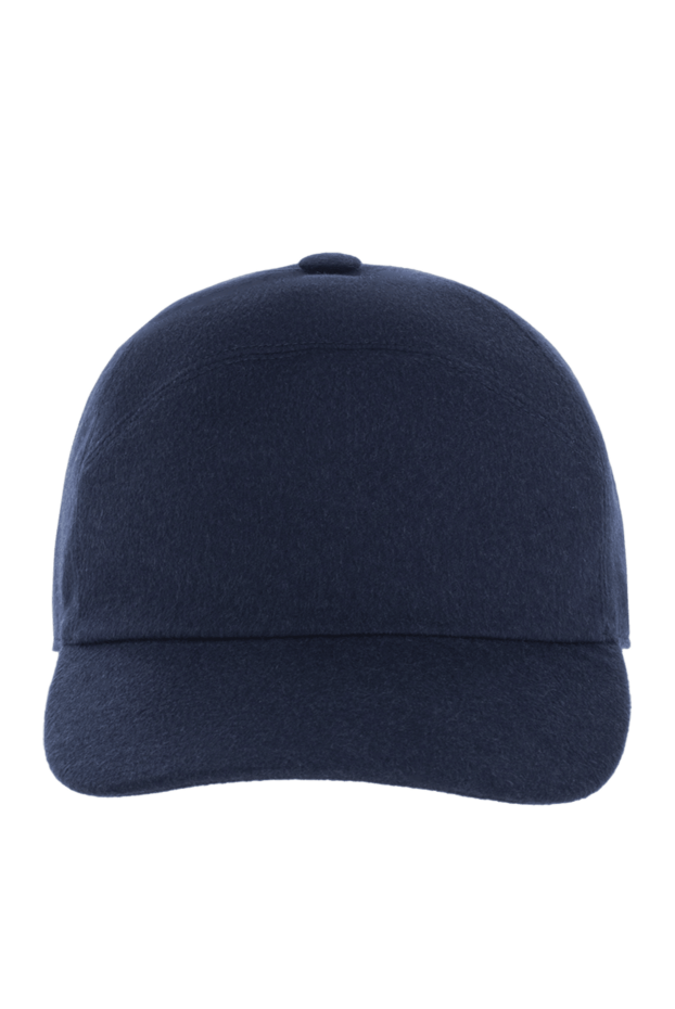 Loro Piana кепка мужская синяя с металлическим лого 174038 - фото 1