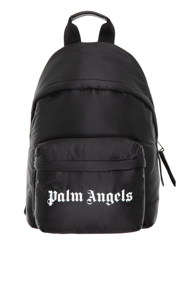 Palm Angels ақ логотипі бар ерлерге арналған қара рюкзак 174074 - фото 1