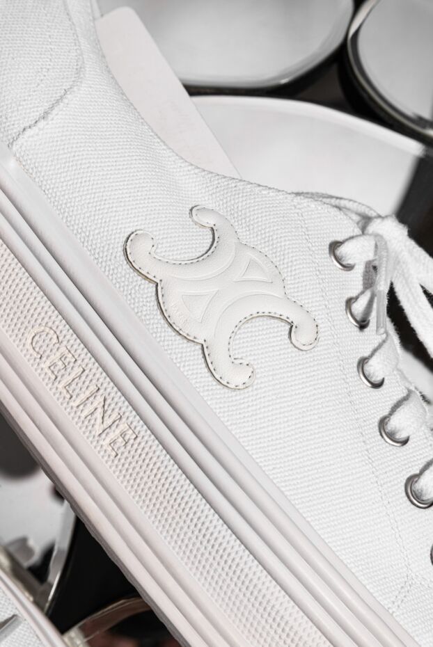 Celine women's sneakers with a logo white 174138 - photo 2