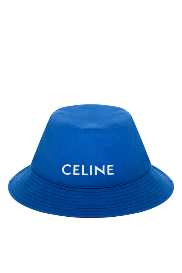 Celine ақ логотипі бар әйелдер көк мақта панамасы 174167 - фото 1