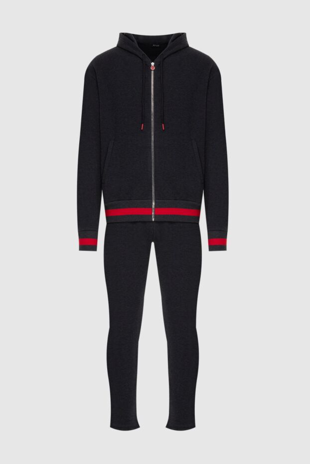Kiton костюм спортивный из хлопка на молнии с капюшоном и красной тесьмой
174259 - фото 1