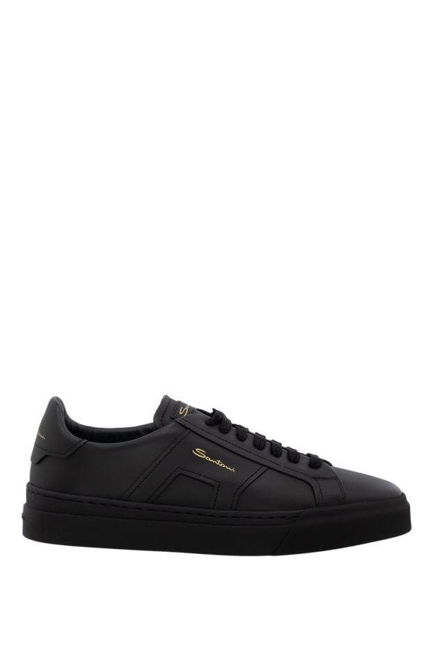 Santoni black leather sneakers for women 174314 - photo 1