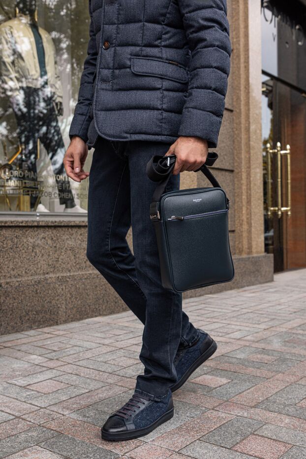 Doucal`s sneakers made of genuine leather with fur lining and dark sole
 174399 - photo 2