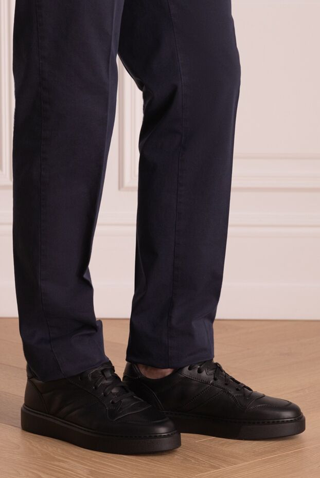 Doucal`s winter sneakers made of genuine leather with fur lining
 174400 - photo 2