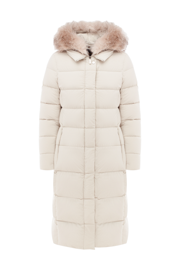 Moorer white women's down jacket with fur 174409 - photo 1