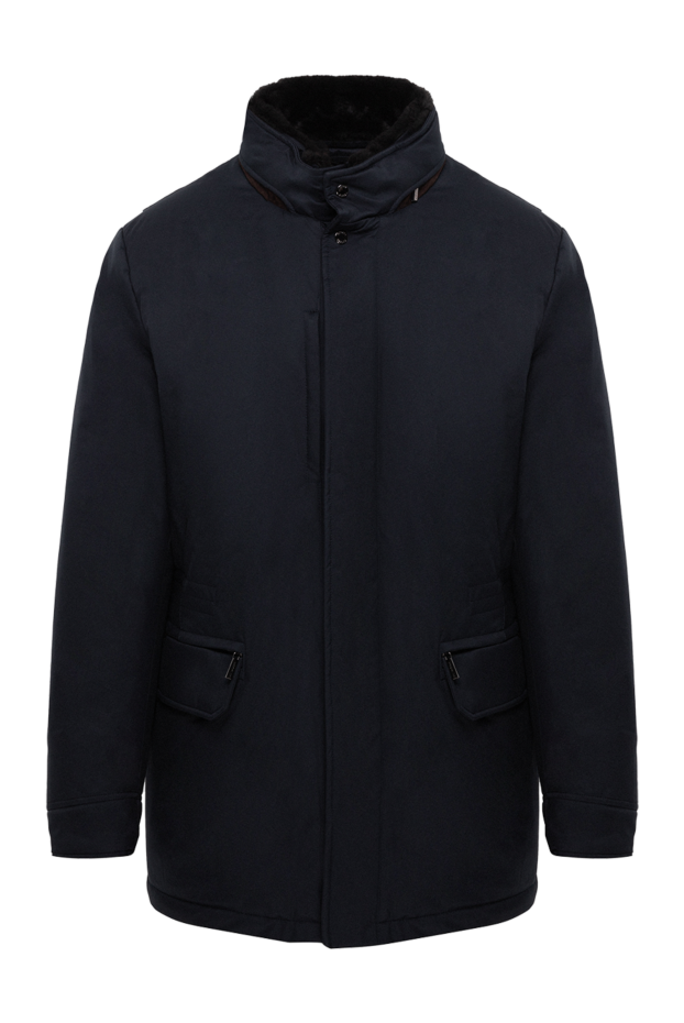 Moorer down jacket made of polyester and polyamide blue for men 174427 - photo 1