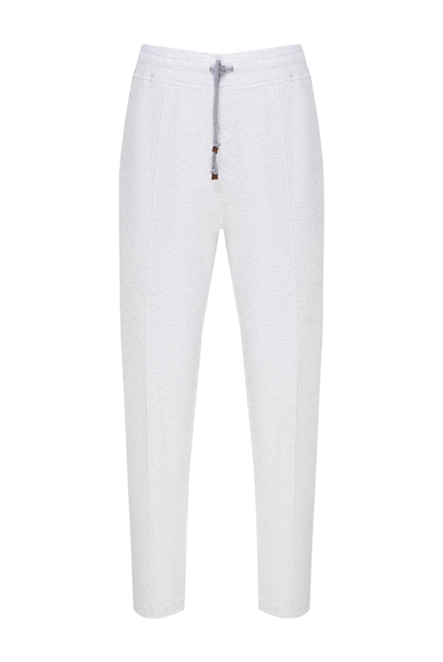 Brunello Cucinelli men's cotton trousers in a marled shade with a drawstring waistband
174549 - photo 1