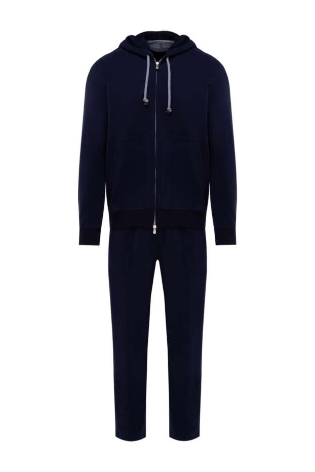 Brunello Cucinelli cotton knit suit with a hood and smooth texture 174555 - photo 1