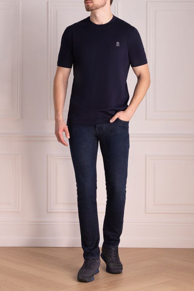 Jacob Cohen deep blue jeans with branded trim

 174580 - photo 2