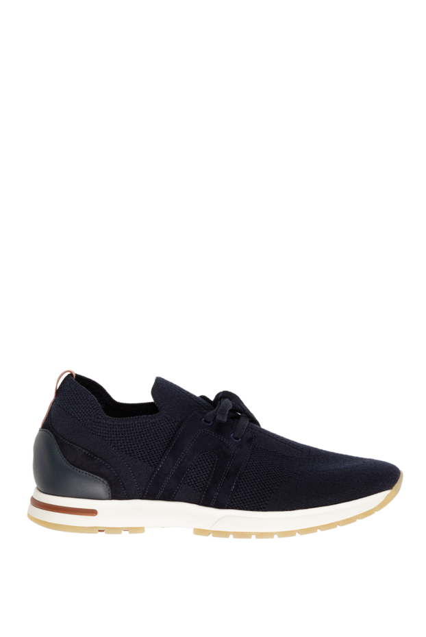 Loro Piana blue wool sneakers for women 174623 - photo 1