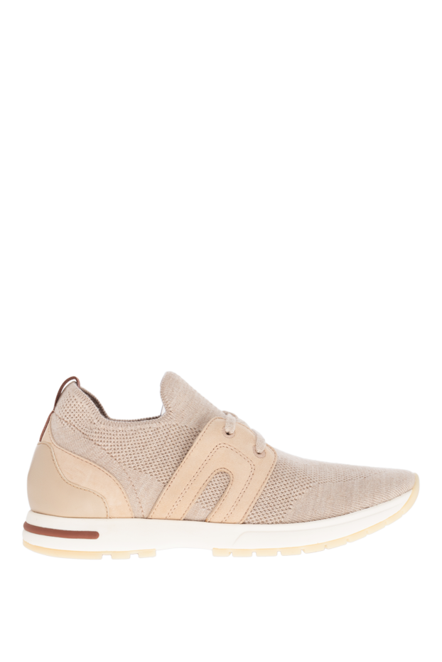 Loro Piana women's sneakers made of beige wool with leather inserts
174627 - photo 1