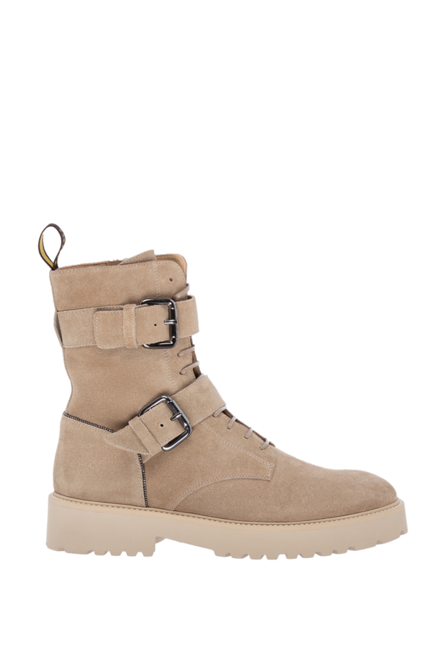 Doucal`s beige suede boots for women 174633 - photo 1