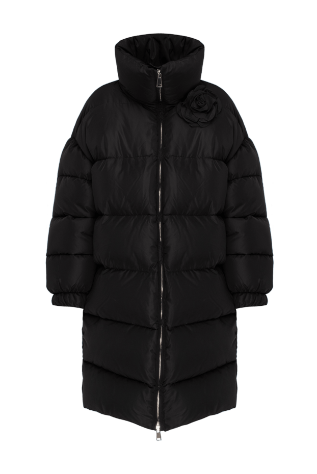 Giuseppe Di Morabito women's black down jacket with a voluminous collar and floral applique
174718 - photo 1