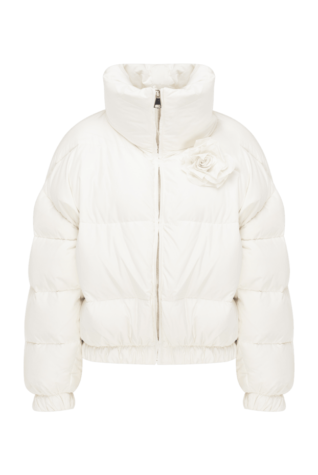 Giuseppe Di Morabito winter women's down jacket in white with floral applique 174719 - photo 1