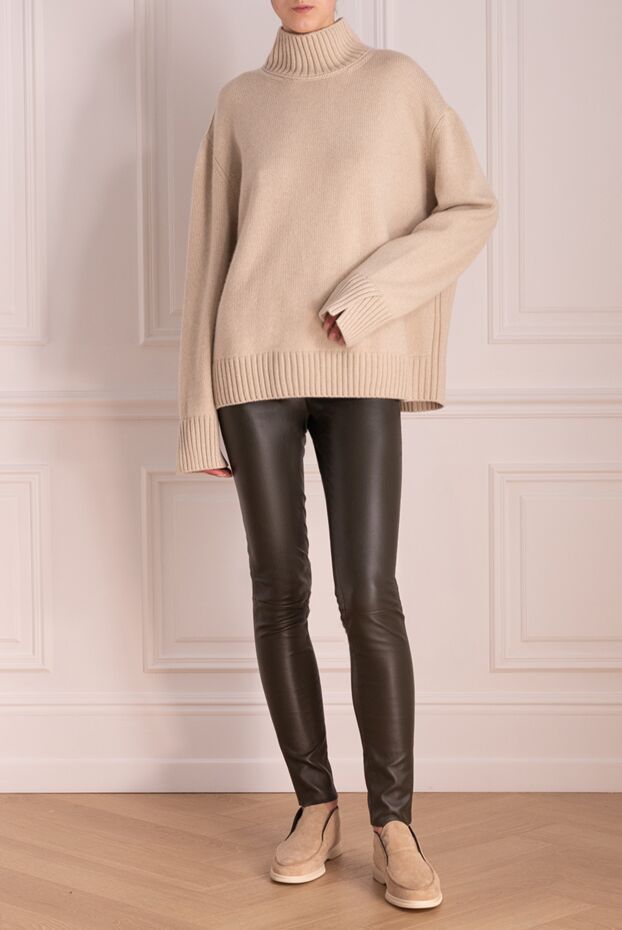 Loro Piana beige women’s oversized cashmere jumper 174738 - photo 2
