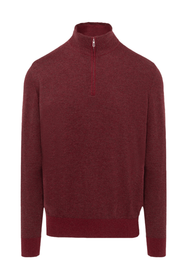 Loro Piana cashmere tee for men in burgundy 174752 - photo 1