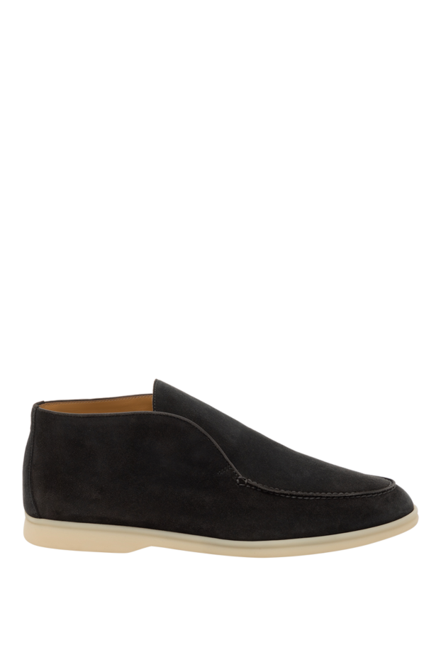 Loro Piana gray men's loafers made of suede 174754 - photo 1