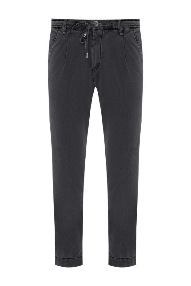 Scissor Scriptor men's cotton jeans, straight cut, gray, with tie 174767 - photo 1