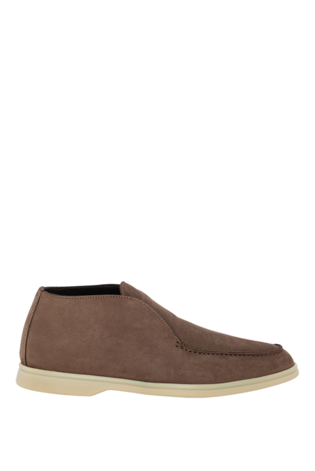 Cesare di Napoli men's nubuck loafers brown 174784 - photo 1