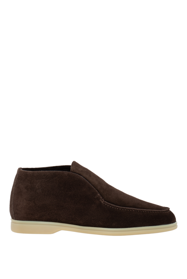 Cesare di Napoli men's dark brown nubuck loafers with inner fur
174787 - photo 1