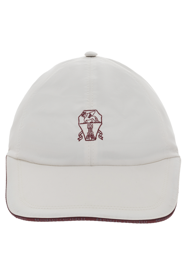 Brunello Cucinelli cap made of polyester and polyamide white men's 174859 - photo 1
