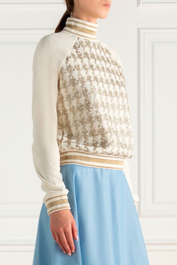 Balmain white cotton and polyester jumper for women 174879 - photo 3