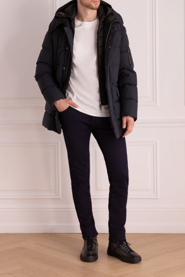 Moorer blue two-layer down jacket consisting of a jacket and a parka men's 174911 - photo 2