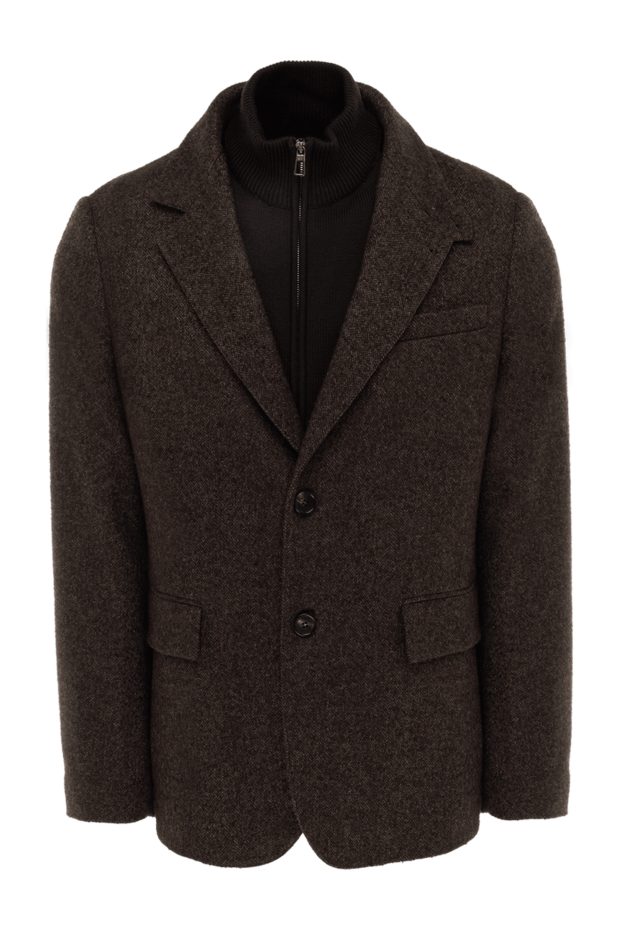 Loro Piana dark brown cashmere and alpaca jacket with vest insert
174965 - photo 1