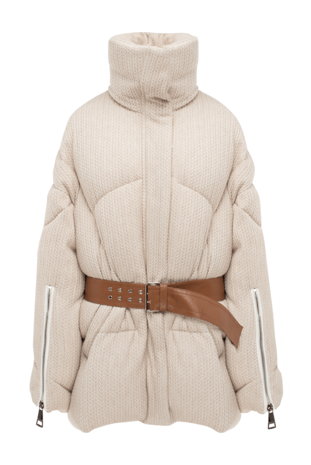 Khrisjoy women's knitted down jacket with contrasting belt
174993 - photo 1