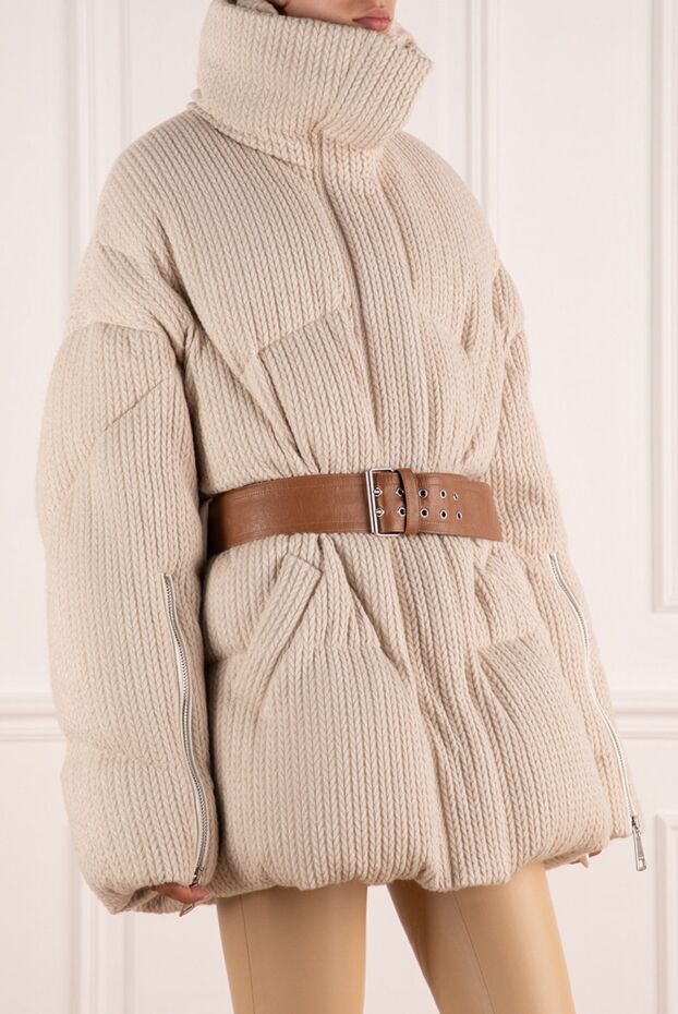 Khrisjoy women's knitted down jacket with contrasting belt
 174993 - photo 3