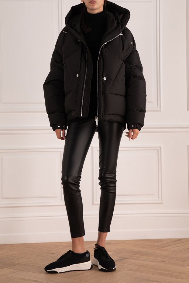 Khrisjoy women's short black down jacket with metal buttons
 174999 - photo 2
