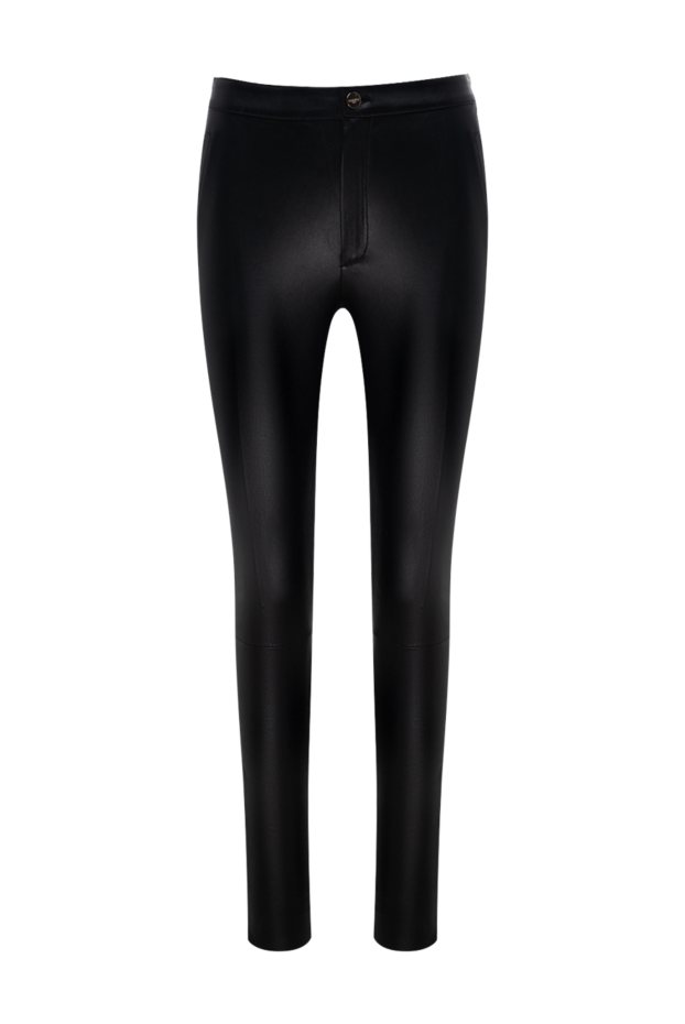 Max&Moi black leather skinny pants with zippers at the bottom women's 175036 - photo 1