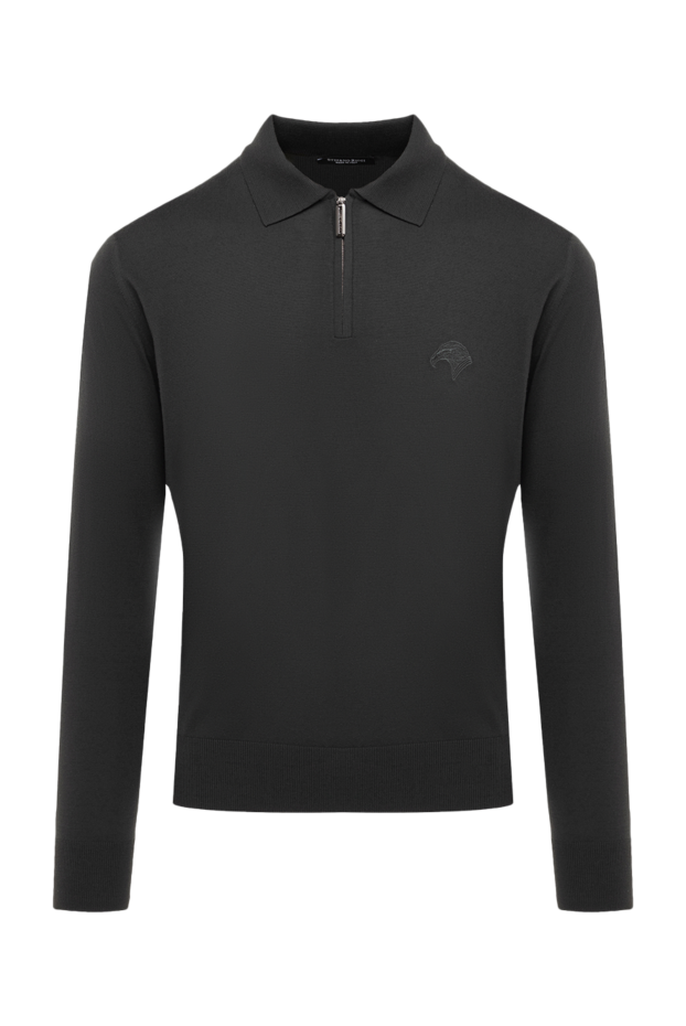 Stefano Ricci long-sleeved woolen polo for men green 175050 - photo 1