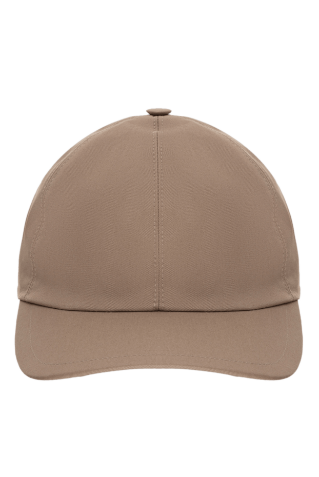 Cesare di Napoli beige cotton cap for men 175083 - photo 1