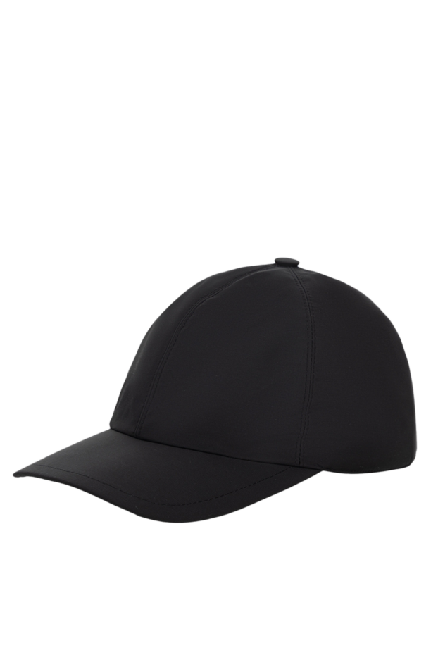 Cesare di Napoli black wool and polyamide cap for men 175094 - photo 3